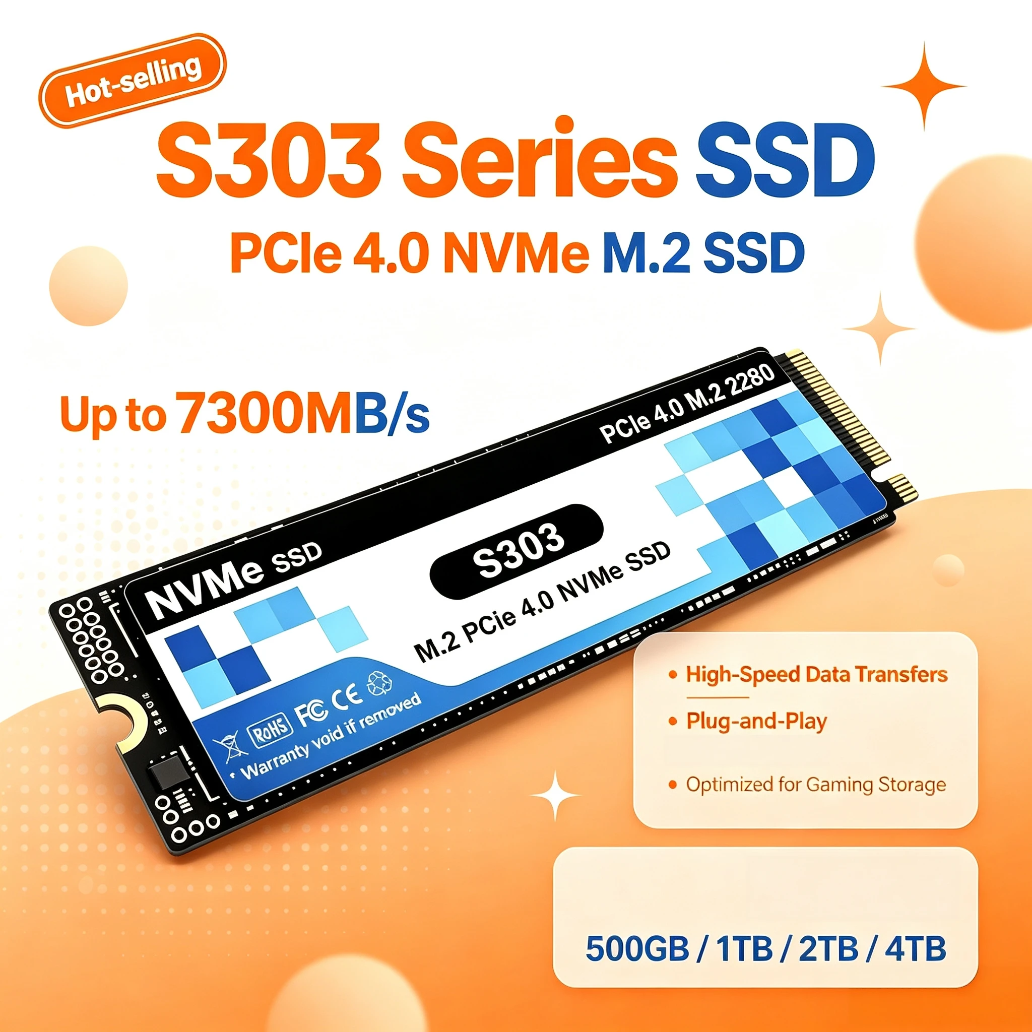 M.2 Nvme 4Tb Pcie 4.0 Ssd - SSD NVMe M.2 PCIe 4.0 รุ่น
