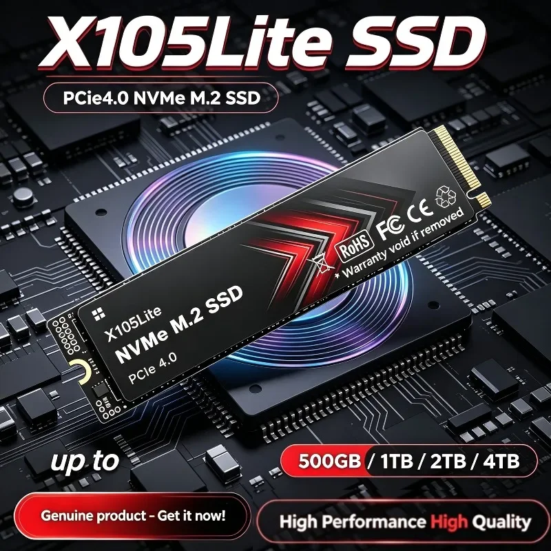 M.2 Nvme 4Tb Pcie 4.0 Ssd - ฮาร์ดไดรฟ์โซลิดสเตต NVMe M.2 รุ่น X105Lite ใหม่ล่าสุด