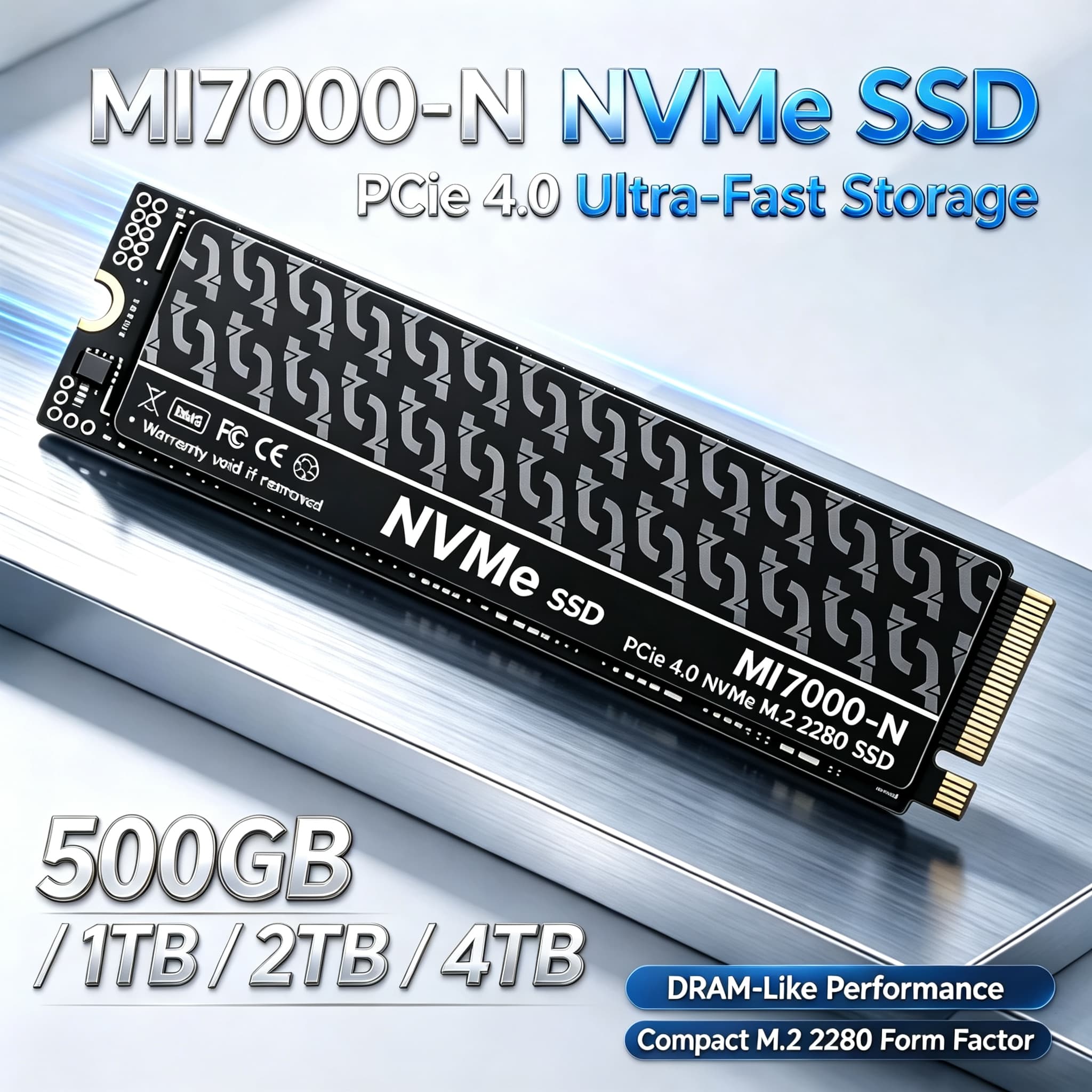 MI7000N M.2 PCIe 4.0 NVMe SSD  - M.2 Nvme 4Tb Pcie 4.0 Ssd บทวิจารณ์และราคา