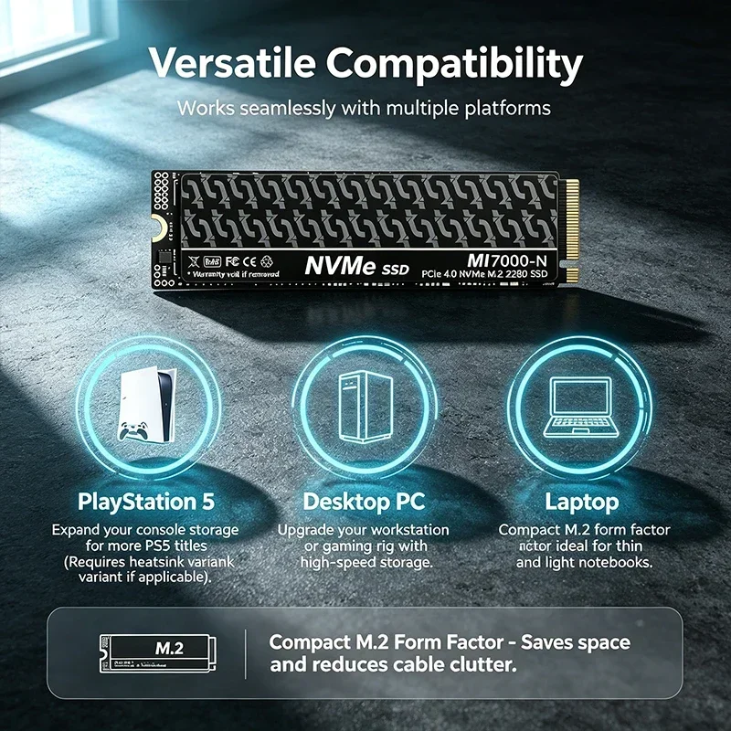 MI7000N M.2 PCIe 4.0 NVMe SSD  - M.2 Nvme 4Tb Pcie 4.0 Ssd บทวิจารณ์และราคา
