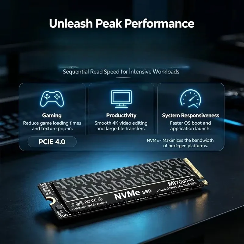 MI7000N M.2 PCIe 4.0 NVMe SSD  - M.2 Nvme 4Tb Pcie 4.0 Ssd บทวิจารณ์และราคา