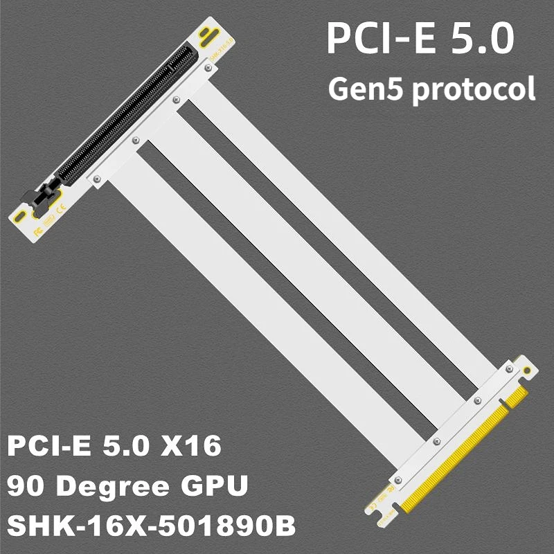 สายต่อ PCIe 5.0 x16 เหมาะสำหรั - Pcie 4.0 X16 Riser Cable 90 Degree บทวิจารณ์และราคา