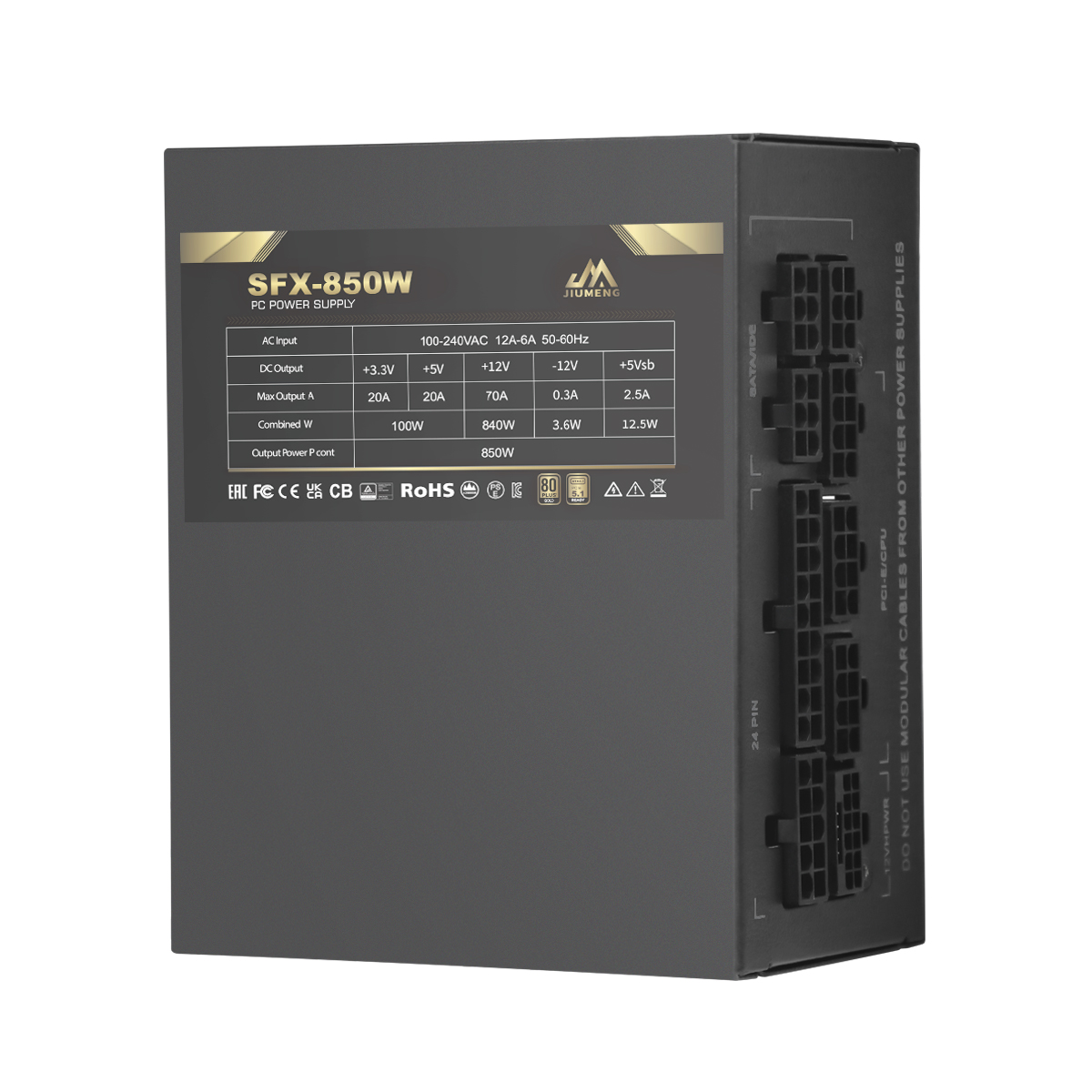 แหล่งจ่ายไฟแบบสวิตชิ่ง SFX 850 - Sfx Power Supply 850W Gold บทวิจารณ์และราคา