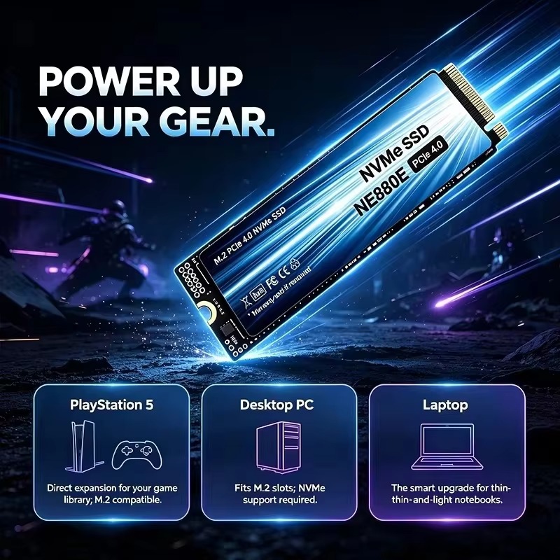 SSD รุ่น NE880E ของแท้ M.2 NVM - M.2 Nvme 4Tb Pcie 4.0 Ssd บทวิจารณ์และราคา