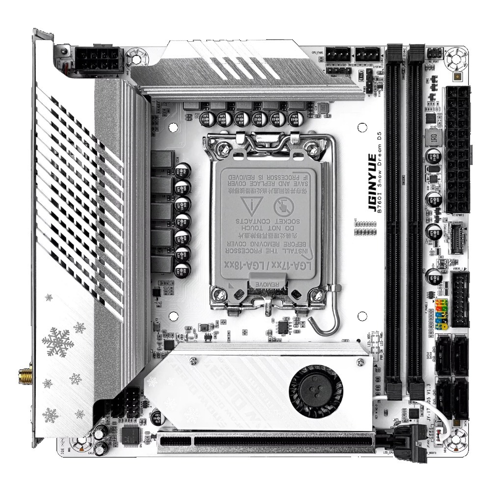 JGINYUE B760i-Snow Dream เมนบอ - Lga 1700 Ddr5 Itx Motherboard บทวิจารณ์และราคา